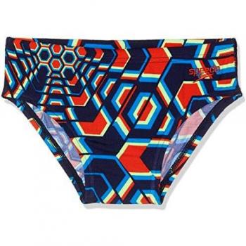 Speedo Essential Endurance+ 6.5cm Brief Jm Bañador, Niños, Navy/Pure Orange/Bright Zest, 22