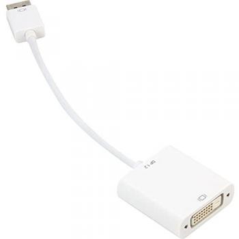 Adaptador Sharkoon DisplayPort 1.2 a DVI-D 24+1 (M/F) 15cm Blanco