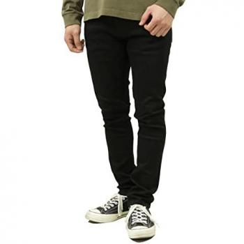 Nudie Jeans Men's Tight Terry Ever Black Denim Pants