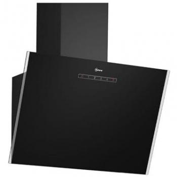 Campana extractora de pared NEFF D63IDK1S0, serie N 30, 430 m³/h, clase A, negro, 60 cm de ancho, iluminación LED, control táctil y filtro de grasa metálico