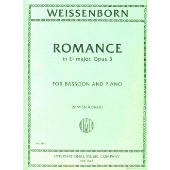 WEISSENBORN - Romance en Mib Mayor Op.3 para Fagot y Piano