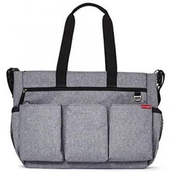Skip Hop Double - Bolso de pañales, color gris