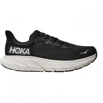 Hoka Men's Arahi 7 Road Running Shoes - Black/White, Size 44