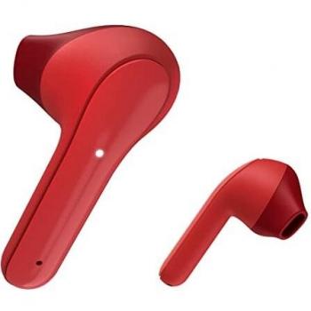 Hama Freedom Light Auriculares Inalámbricos Bluetooth Dentro de Oído con Micrófono para Llamadas y Música, Color Rojo