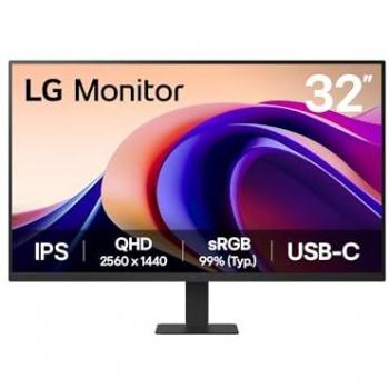 Monitor LG 31.5 QHD IPS 100Hz 2560x1440 con USB Tipo-C y sRGB 99%
