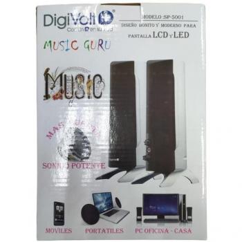 Altavoces pantalla LCD y Led Music Guru
