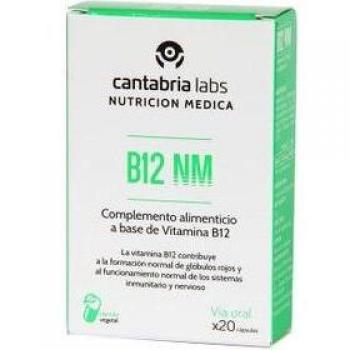 Nutrición Médica NM B12 100 mcg 20 Cápsulas