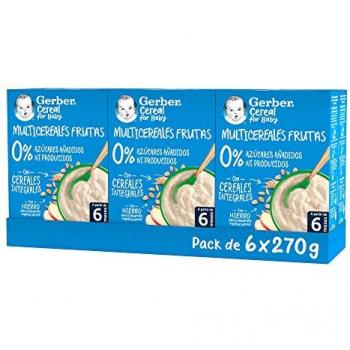Papilla de Multicereales Gerber 0% Azúcares Añadidos 250g - Nutrición Equilibrada para Bebés a Partir de 6 Meses
