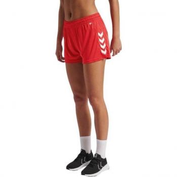Pantalones cortos de mujer Hummel hmlCORE con tejido poliéster, diseño deportivo, cintura elástica, logo de Hummel en la pierna y ajuste cómodo