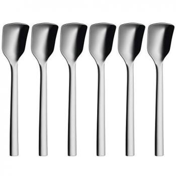 WMF Nuova Juego 6 cucharas para Helado, Acero Inoxidable Pulido