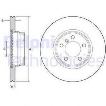 Disco de freno DELPHI BG4458C