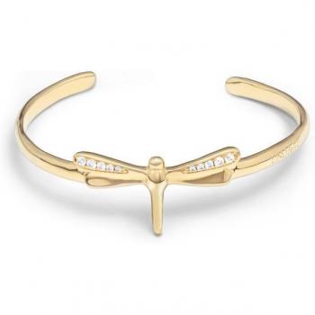 UNO de 50 Dragonfly Topaz Gold-Plated Bracelet for Women