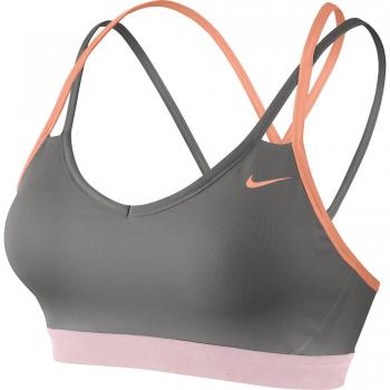 Nike Pro Indy Strappy Sujetador Deportivo, Mujer, Gris