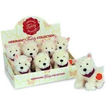 Hermann Teddy Colección - Felpa - 92876 - Westie blanco Terrier - 18 cm