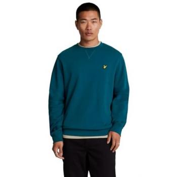 Sudadera Hombre Lyle & Scott Diseño Fútbol Gráfico Azul Algodón Talla M