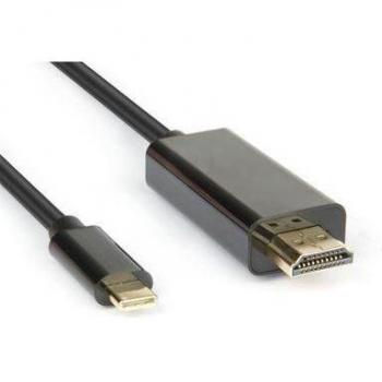 Adaptador de Cable de Vídeo USB Tipo C a HDMI 4K2K 2m Negro