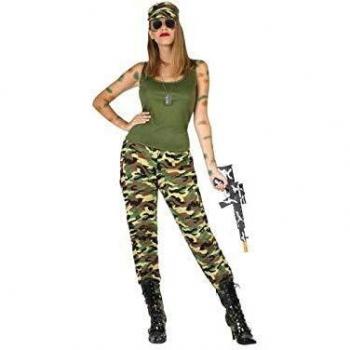 Atosa-54130 Disfraz Militar, Color Verde, XS-S