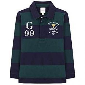 Gocco Polo Rayas, Azul (Marino A4), 2-3 años para Niños