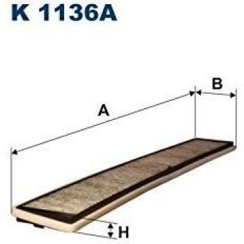 Filtron K1136A Calefacción para Automóviles