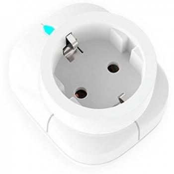 Domos EI-0 - Enchufe Inteligente Wi-Fi con sirena y medidor de consumo. Compatible Alexa y Google Assistant
