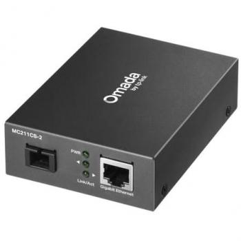 Convertidor de Medios TP-Link Omada MC211CS-2 Gigabit WDM Monomodo SC 1Gbps hasta 2km