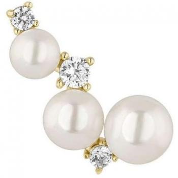 Pendiente trepador Earcandy Tahiti en Plata 925 con baño de oro amarillo 18k