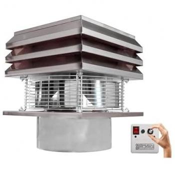 Extractor de Humo Redondo de Acero Inoxidable 30 cm para Chimeneas y Estufas Gemi Elettronica