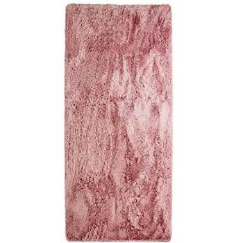 Alfombra Shaggy Lavable Extra Suave Rosa 80 x 180 cm para Salón o Dormitorio - Neo Yoga