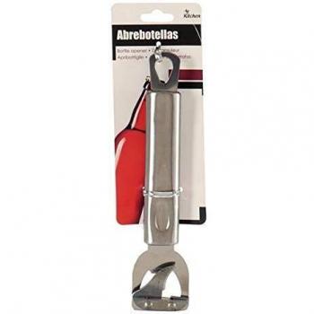 Bigbuy Home S3600064 Abrebotellas de Acero, Doble