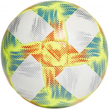 adidas CONEXT19 TRNPRO Balón de Fútbol, Hombres, Top:White/Solar Yellow/Solar Red/Football Blue Bottom:Silver Met, 4