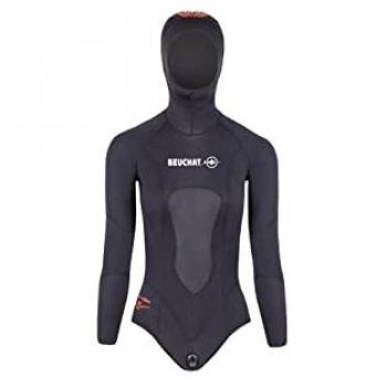Beuchat Chaqueta de Pesca Submarina Athena 2 5 Mm para Mujer, Color Negro, Talla Extra-Large