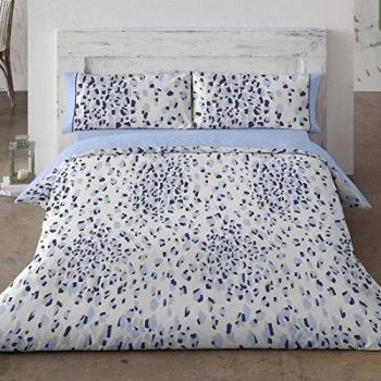 Burrito Blanco - Juego de funda nórdica 693 azul para cama de 135x190/200 cm