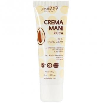 Crema de Manos Hidratante Rica PuroBIO Cosmetics forSKIN - 50 ml