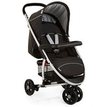 Hauck Miami 3 - Cochecito de 3 ruedas, color caviar y plata