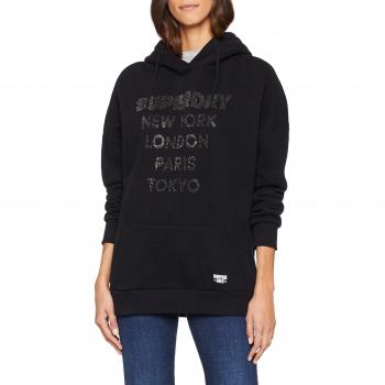 Superdry G20001kr suéter, Negro