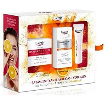 EUCERIN COFRE VOLUME PIEL NORMAL/MIXTA + VITAMINA-C + CONTORNO DE OJOS