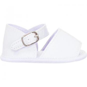 Sandalias flexibles con cierre de hebilla LPG31231 para bebé en color blanco