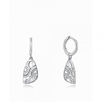 Pendientes de plata de ley Viceroy Jewels 13035E000-30 con placas triangulares engastadas con circonitas