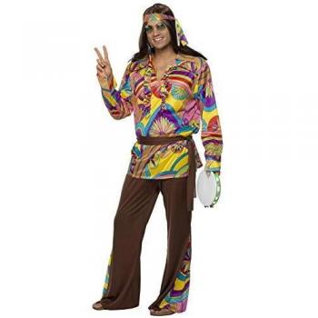 Disfraz de Hippy Psicodélico para Hombre - Talla L