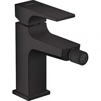 Mezclador de Bidet Hansgrohe Metropol con Palanca, Desagüe Push-Open, Color Negro Mate