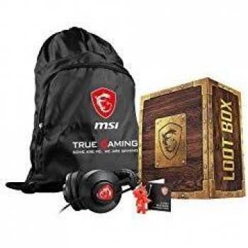 MSI Loot Box Pack GF65/GF75 con Caja de Regalo, Mochila, Auriculares y Llavero Incluidos