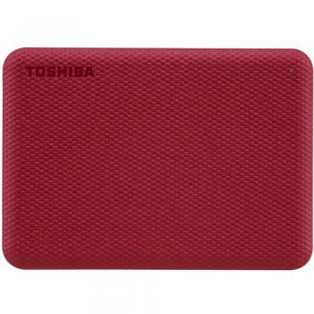 Toshiba Canvio Advance 2TB Portable External Hard Drive, USB 3.0/3.2, Red