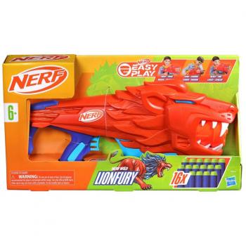 Nerf Junior Wild Lionfury - Lanzador de Dardos para Niños con Diseño Salvaje