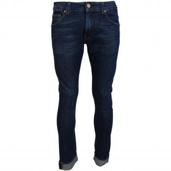 Acht Blue Cotton Tapered Slim Fit Men Casual Denim Jeans - IT48 | M
