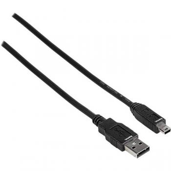 Hama - Cable USB 2.0 USB-A a Mini USB-B, 1.8 m, Negro