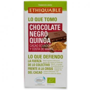Ethiquable Chocolate Negro con Quinoa Orgánico 100 Gramos