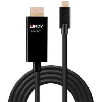 Lindy 43291 adaptador de cable de vídeo USB Tipo C a HDMI