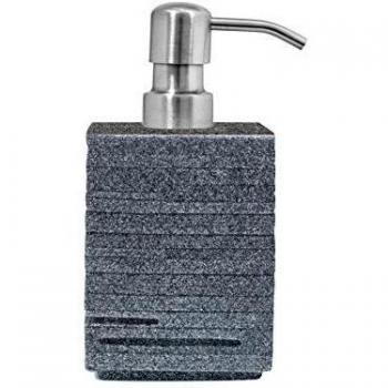 Ridder Brick Dispensador de jabón líquido, polirresina, Gris Oscuro, Seifenspender