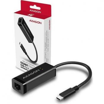 Adaptador USB-C 3.1 AXAGON ADE-SRC - Ethernet Gigabit 10/100/1000, autoinstalación