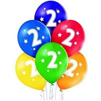 Party Fiesta 6 Globos Nº2 27 Cm